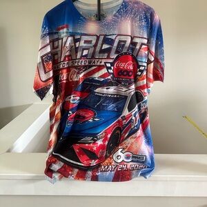 Charlotte speedway Graphic Tee - Red, Blue, White